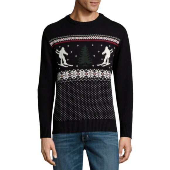 St Johns Bay Long Sleeve Holiday Pullover Sweater - Picture 1 of 3